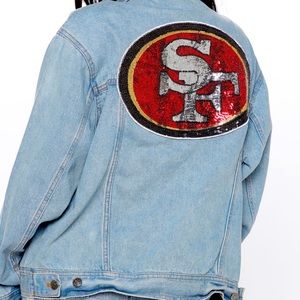San Francisco 49ers Sequins Denim Jacket